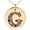 Rose, variant on Stainless Steel Letter G Initial Dotted Monogram Engraved Small Medallion Circle Charm Pendant Necklace