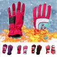 thumbnail image 3 of Ugoldhm Kids' Waterproof Snow Gloves, Warm Winter Gloves for Skiing & Snow Play, 9-15 Years Old, 3 of 8