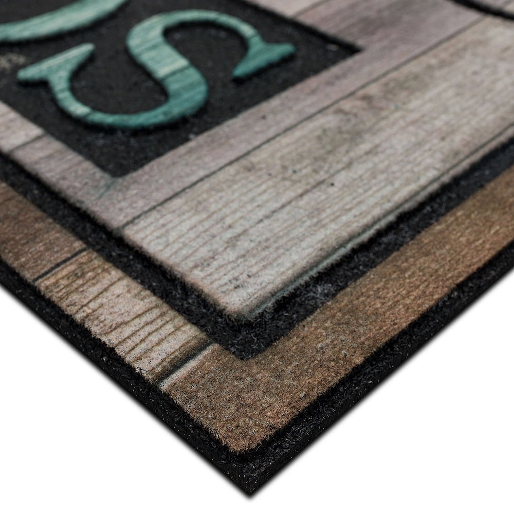 Mohawk Home Farmhouse Friends Outdoor Polyester Door Mat, Multi, 1' 6" X 2' 6"