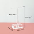 thumbnail image 2 of Unique Bargains 2Pack 3' Height Acrylic T Bar Earring Display Stand Jewelry Storage Rack, Clear, 2 of 6