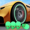 thumbnail image 3 of BAOSITY 5x4 Pieces Car Tire Valve Stem Caps Luminous Dustproof for Bike Suvs Green 5 Pcs, 3 of 8