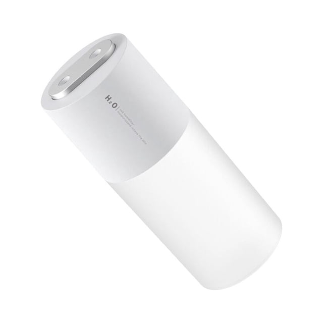 Humidificador de aire Yuarrent pulverizador doble 400ml USB luz nocturna ajustable Blanco