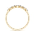 thumbnail image 2 of ANGARA Natural Diamond Two-Layer Cobblestone Ring in 14K Yellow Gold for Women (Size-2.5mm| Color-I-J| Clarity-I1-I2) | April Birthstone, Anniversary, Jewelry Gift for Women | Natural Diamond Ring, 2 of 8