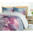 thumbnail image 3 of Ambesonne Mandala Duvet Cover Set, Galaxy Oriental Flowers Art, Calking, Pink Blue Grey Sea Blue, 3 of 4