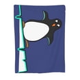 thumbnail image 1 of Penguin Iceberg Throw Blanket, Soft Blanket Keeps Warm All Seasons, Lightweight Warm Blanket For Sofa Bed Sofa - 50"x40", 1 of 8