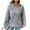 Gray, variant on Aofany Womens Tops Long Sleeve Fall Women's Autumn Winter Hoodie Sweatshirt Pullover Tops Long Sleeved Comfortable Sweatshirt