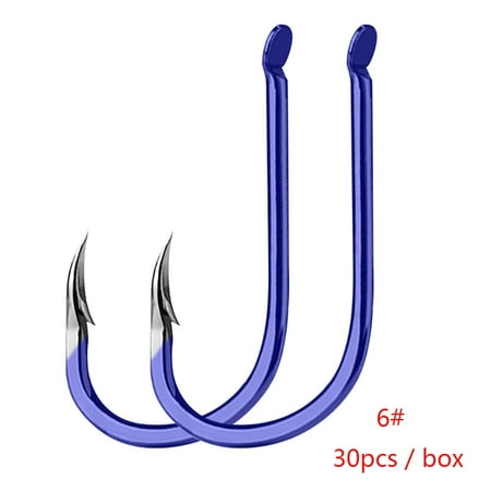

30 Pcs Gaff Hook With Storage Box Fishhook Portable Fishing Tackle Easy To Use
