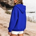 thumbnail image 5 of Enjoytime Womens Zip Up Hoodies Long Sleeve Solid Hooded Jacket Fall Fashion Comfy Casual Sweatshirt with Pockets, 5 of 7