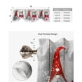 thumbnail image 5 of Christmas Gnome Gift Snowflake Window Curtain Living Room Kitchen Cabinet Tie-up Valance Curtain Rod Pocket Valance, 5 of 6