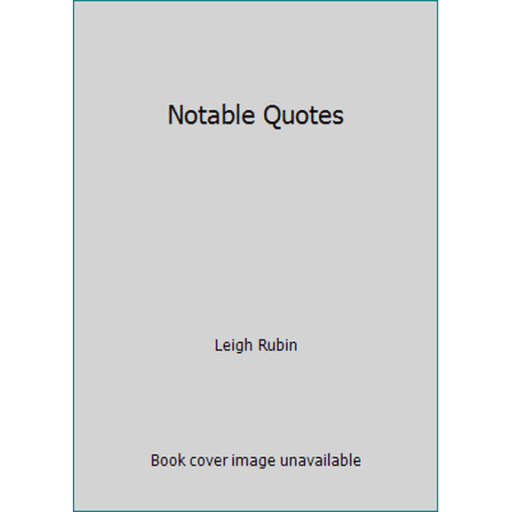 Pre-Owned Notable Quotes (Paperback) 0941364003 9780941364003