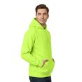 thumbnail image 5 of JERZEES Safety Hoodie - High-Visibility Workwear, NuBlend ANSI Compliant, Durable Fleece Hooded Sweatshirt,8 oz.50/50 cotton/polyester in Safety Green, Size- M, 5 of 5