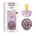 thumbnail image 1 of BIBS Chupones Boheme Pack de 2, Tetina redonda de látex natural, Talle 1, Color Violet Sky/Mauve, 0, 1 of 7