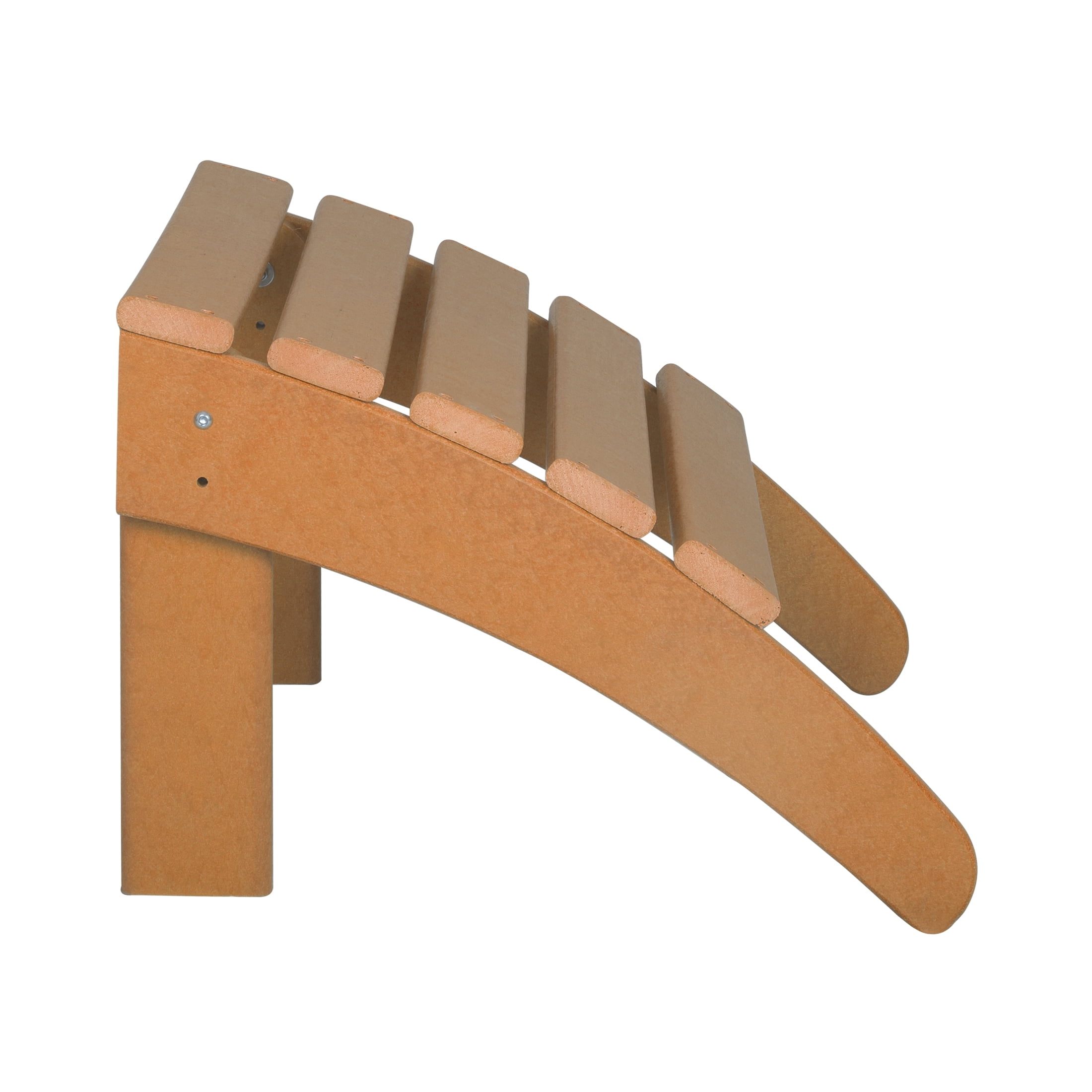 Westin Outdoor 4-Piece Adirondack Patio Chairs with Ottoman Footrest Set, Orange
