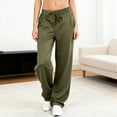 thumbnail image 4 of Yievot Womens Straight Leg Sweatpants with Pockets Drawstring Elastic Waisted Wide Leg Pants for Running Yoga Workout, 4 of 8