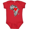 thumbnail image 3 of Inktastic Black History Month Ink Print African Heart Boys or Girls Baby Bodysuit, 3 of 5