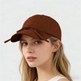 thumbnail image 5 of MEICHEN New Bow Baseball Cap for Women's Summer Outdoor Soft Top Casual and Versatile Enhancing Small Sun Baseball Cap, 5 of 5