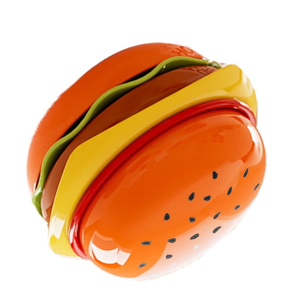 Juego De Platos Para Hamburguesa, 6 Platos Apilables De Plástico ABS, Novedosos Cuencos En Forma De Hamburguesa Para Aperitivos, Ensaladas, Postres, Vajilla Divertida Para