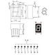 thumbnail image 3 of sweethay 10 Pieces Digital Tube 0.56 Inch 5611AH Cathode Display Appliances Red Bit Segment Common Pin DIY Home 10 LED 1 7 Electrónica miscelánea, 3 of 6