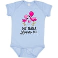 thumbnail image 3 of Inktastic My Nana Loves Me with Two Flamingos Boys or Girls Baby Bodysuit, 3 of 5