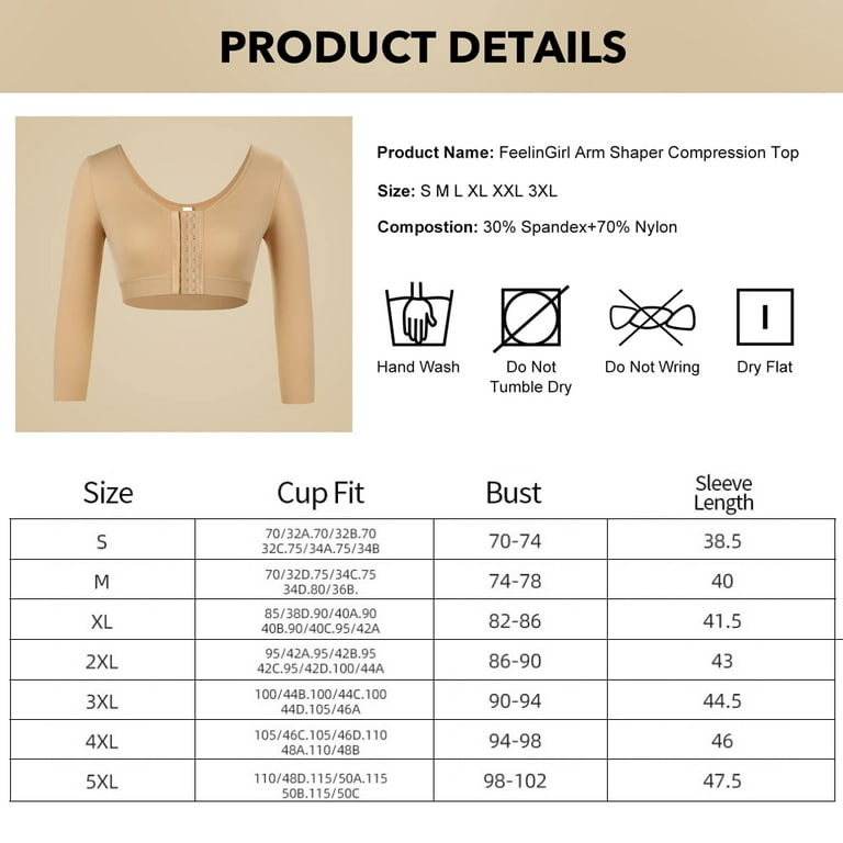 3 Pack Women Post Surgery Bra Front Closure Compression Bra Posture  Corrector Shaper Tops Brassiere with Adjustable Straps （3XL), White Nude  Black at  Women's Clothing store
