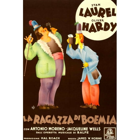 The Bohemian Girl (Aka La Ragazza Di Boemia) Top LR Oliver Hardy Stan
