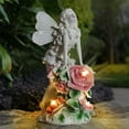 thumbnail image 5 of LED Solar Lamp Fairy Garden Statues Solar Light Figurine Angel Outdoor Resin Sculpture Art Decor for Patio Lawn Yard Porch, 5 of 10