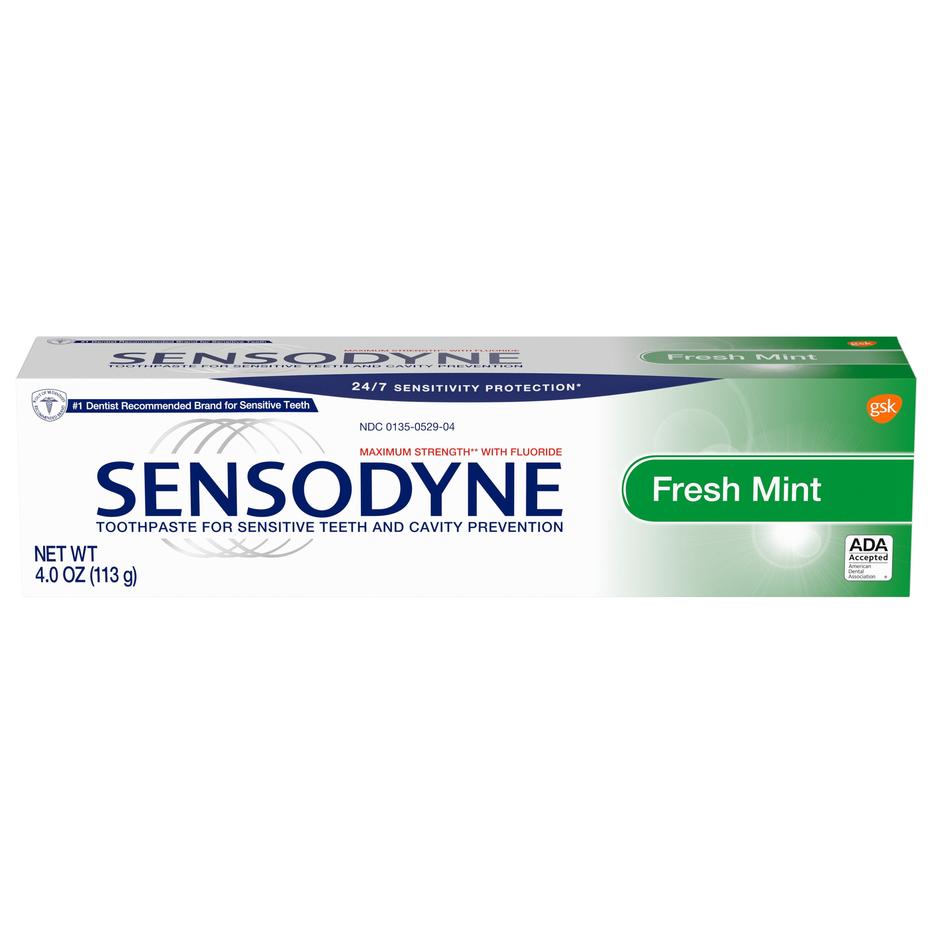 Sensodyne Fresh Mint Sensitivity Toothpaste for Sensitive Teeth and