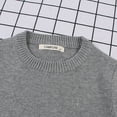 thumbnail image 4 of Gyratedream 1-7T Kid Girl Boy Solid Color Crewneck Pullover Sweater Knit Shirts, 4 of 7