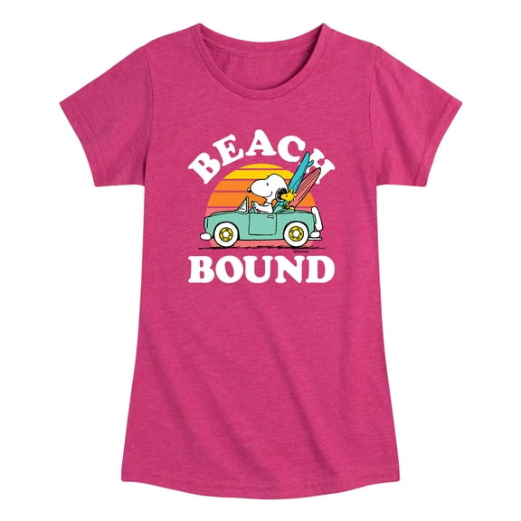 Peanuts - Beach Bound - Toddler and Youth Girls Short Sleeve T-Shirt