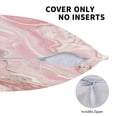 thumbnail image 5 of Multi-Size Linen Sofa Pillow Cover Invisible Zipper Open And Close Strong Use For Sofa Chair Garden Sofa Car Pink Marble_21256_3 20"X20", 5 of 8