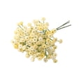 thumbnail image 2 of Advancent Novia artificial que sostiene las flores Bebés Aliento Ramo de flores Arreglo de ramos de plástico para la decoración de la boda Decoración Amarillo, 2 of 6