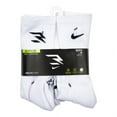 thumbnail image 2 of Boys Nike 3BRAND by Russell Wilson Dri-FIT Socks 6-Pack Color: White Size: 9-11, 2 of 2