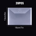thumbnail image 3 of Bolsa de Almacenamiento Transparente para Sellos y Troqueles de 20 Piezas, Almacenamiento de Plantillas de 5 X 7 Pulgadas para Plantillas Troqueladas, áLbumes de Recortes de Sellos, 3 of 5