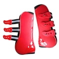 thumbnail image 3 of de protección de pierna equina para bota de férula para caballo, juego de soporte de pierna delantera y trasera para equitación, equipo Frente rojo L SOLEDAD Bota de tendón de caballo, 3 of 6
