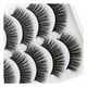 thumbnail image 3 of Xihbxyly Pestañas Postizas 3D, Gruesas y Rizadas, Suaves y de Aspecto Natural, Fáciles de Aplicar, Ideales para Selfies En Bodas y Fiestas, Realzan La Mirada, Paquete de 5 Pares., 3 of 7