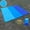Blue #3, variant on Large Waterproof Beach Blanket | 79" x 56" Sandproof Picnic Mat | Portable Outdoor Blanket with Storage Bag & Ground Stakes | for Beach, Camping, Festivals