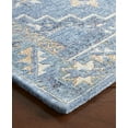 thumbnail image 5 of TOWN & COUNTRY LUXE Livie Forever Vintage Everwash® Washable Multi-Use Decorative Rug with Non-Slip Backing, Blue/Ivory, 24"x72", 5 of 10
