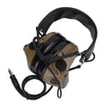thumbnail image 2 of Auriculares militares de 7 mm con reducción de ruido y micrófono desmontable (marrón), 2 of 14