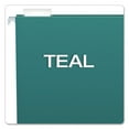 thumbnail image 3 of Pendaflex Colored Hanging Folders, Teal, 25 per Box with 1/5 cut tabs, Letter Size, 3 of 8