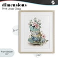 thumbnail image 4 of Stupell Industries French Country Tea Cup Chinoiserie Blossoms Birch Framed Print Under Glass, 17 x 21, by Kim Allen, 4 of 8