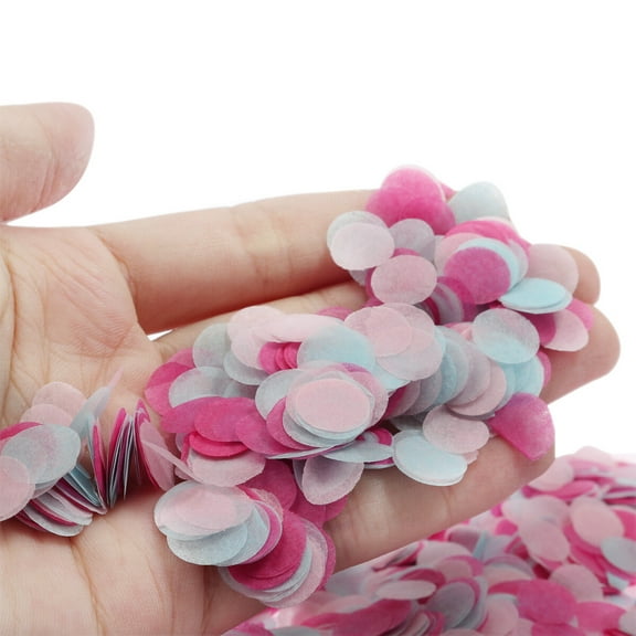 HEATSHAKING 1 Set Confetti Balloons Light Blue Square Festive Effect