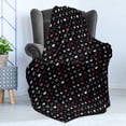thumbnail image 4 of Love Soft Flannel Fleece Throw Blanket, Valentine's Day Themeds Love Hand Drawn Heart Pattern Wedding Inspired, Cozy Plush for Indoor and Outdoor Use, 50" x 70", Multicolor, by Ambesonne, 4 of 5