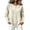 Beige, variant on Sweater for Women Floral Embroidered Cardigan Button Down Crew Neck Long Sleeve Casual Sweater