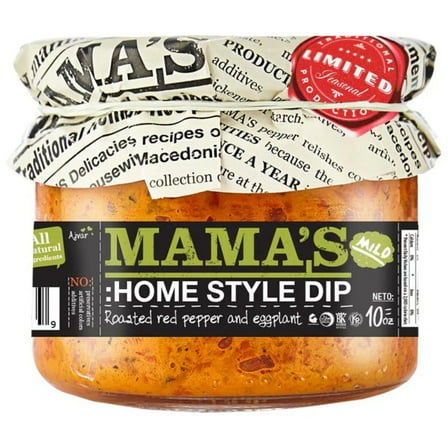 MAMAS - Dip Homestyle Mild Ajvar 10OZ ( Pack of 6)