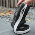thumbnail image 5 of Floleo Women's Backless Slip On Floral Embroidery Knit Mule Sneakers, Breathable Mesh Wedge Sole Casual Daily Walking Footwear(Black,6.5), 5 of 9