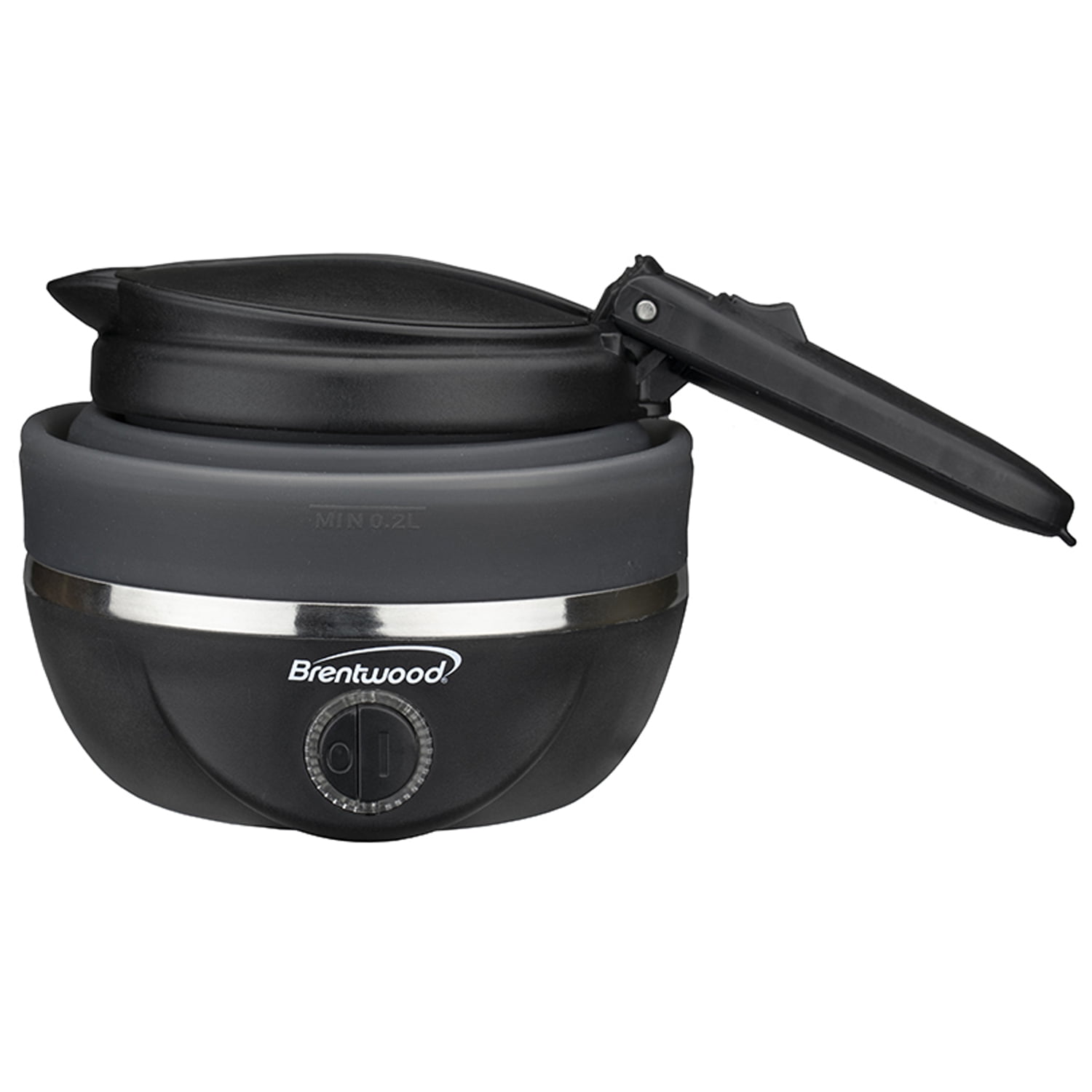 Brentwood KT-1508BK Dual Voltage 120/220v 0.8L 800W Travel Water Kettle Black