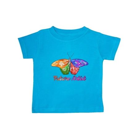 

Inktastic Future Artist with Colorful Butterfly Gift Baby Boy or Baby Girl T-Shirt