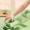 thumbnail image 3 of Boovnll Kitchen Gadgets, Versatile Multifunctional Grater with Six Cutting Tools Round Vegetable Chopper Comes with Container Useful Food Chopper Efficient Vegetable Chopper With, Home and Kitchen, 3 of 9