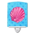 thumbnail image 1 of Carolines Treasures BB8241CNL Pink Sea Shell Blue Polkadot Ceramic Night Light, 1 of 1