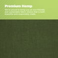 thumbnail image 4 of Hemp Fabric 20x36" Queen Pillowcase - Soft Washable Hypoallergenic Pillow Cover, Forest Green, 4 of 7